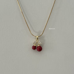 Reddish Cherry Necklace