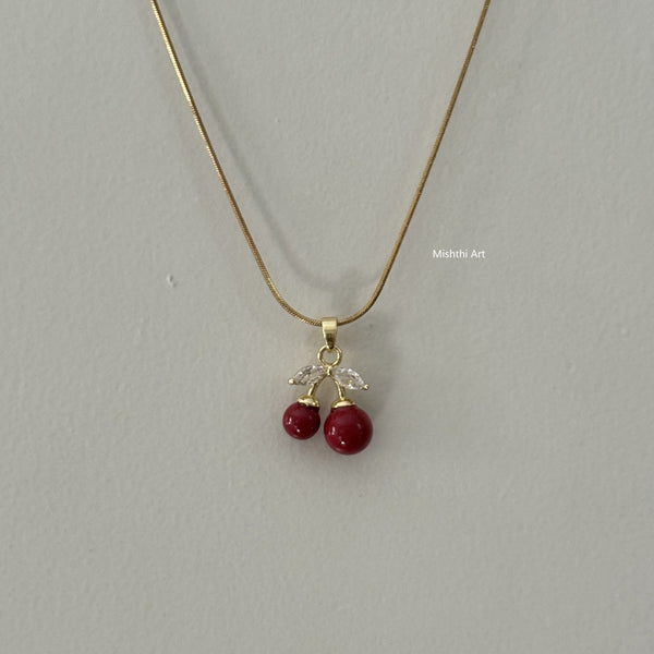 Reddish Cherry Necklace