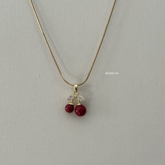 Reddish Cherry Necklace