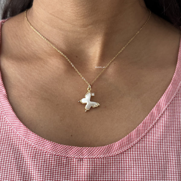 Beach Butterfly Necklace
