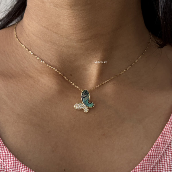 Azure Butterfly Charm