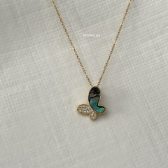 Azure Butterfly Charm