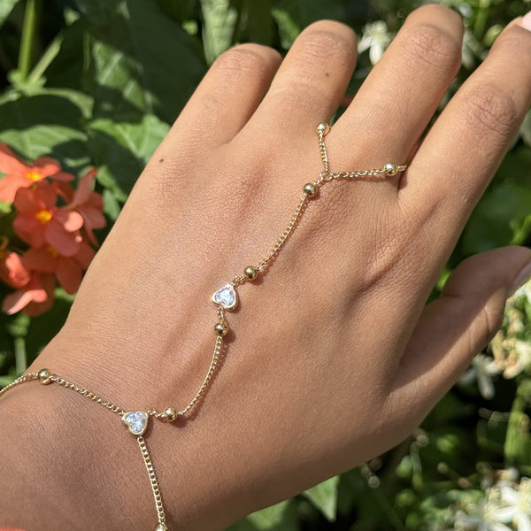 Heart Hand Chain Bracelet