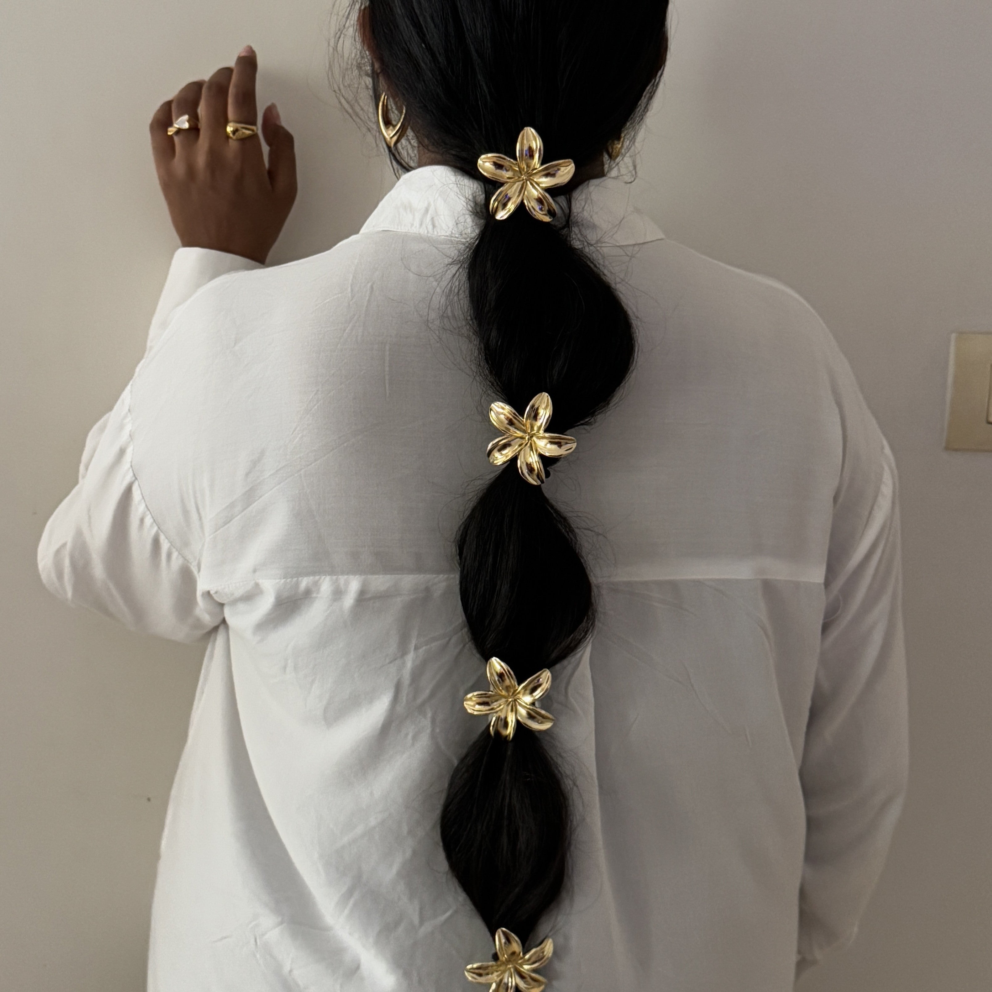 Flower Tie Hair Cuffs