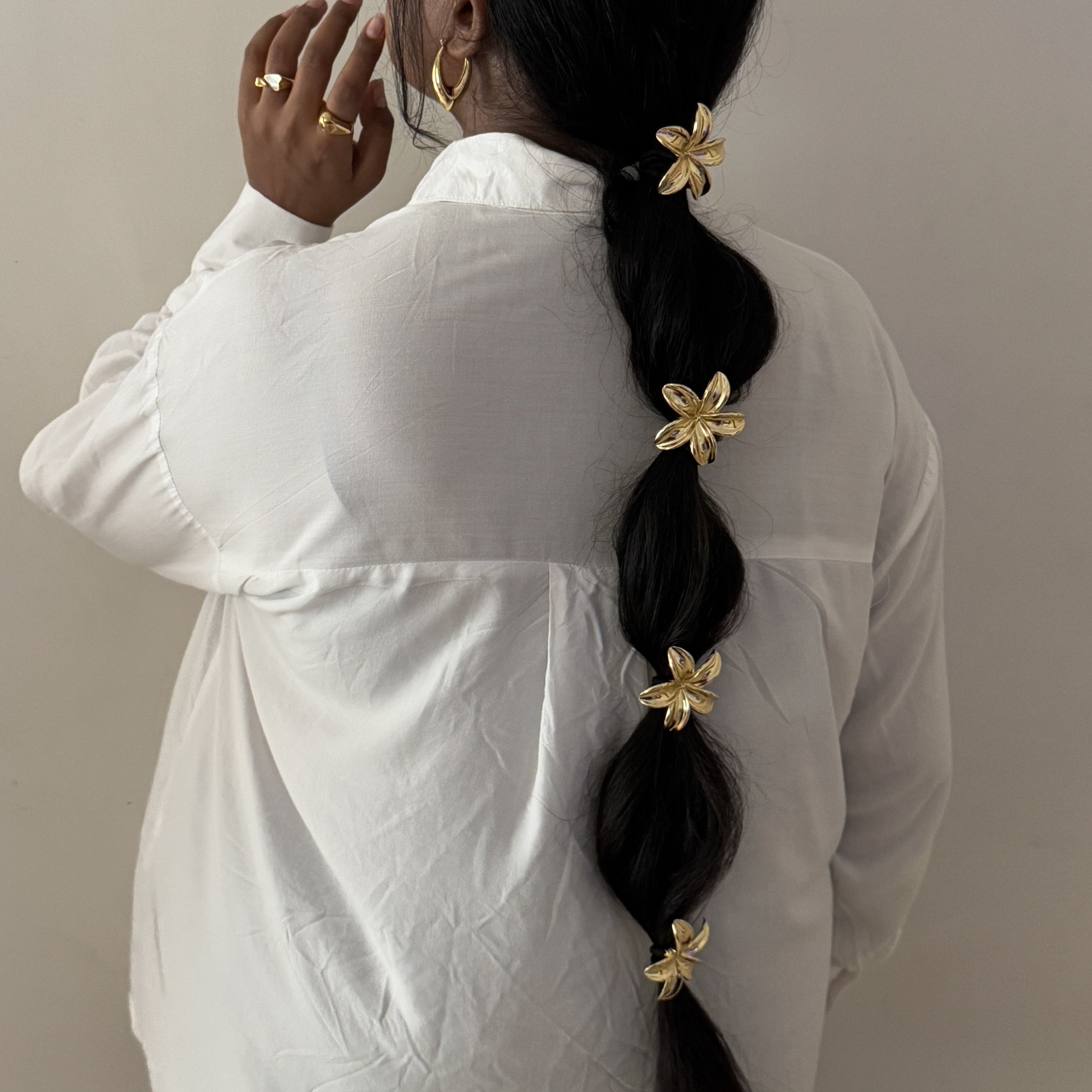 Flower Tie Hair Cuffs