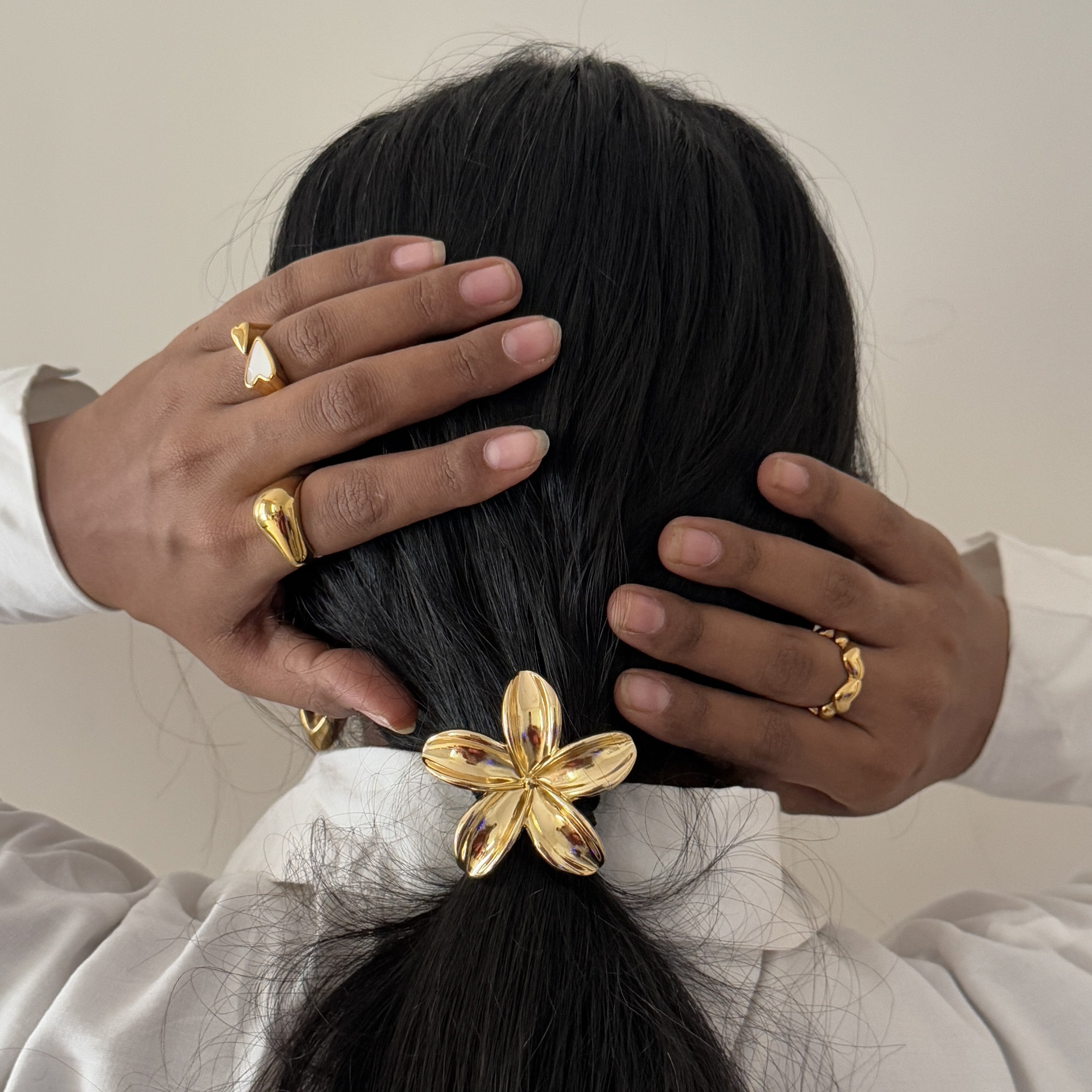 Flower Tie Hair Cuffs