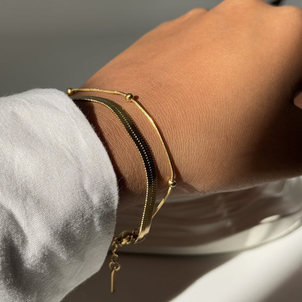 Snake Layer Ball Bracelet
