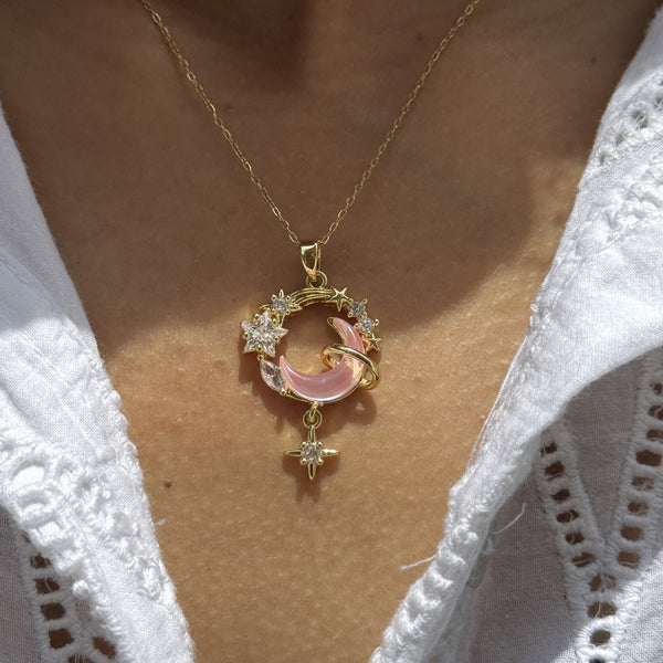 Pink Lust Galaxy Necklace