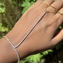 Diamond Ring Chain Bracelet