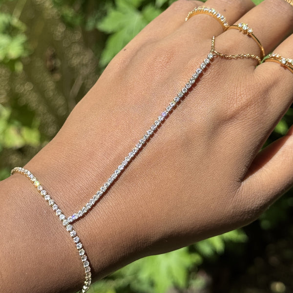Diamond Ring Chain Bracelet