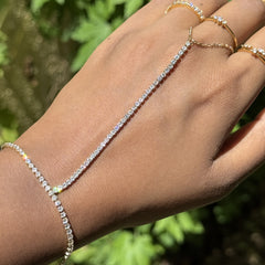 Diamond Ring Chain Bracelet