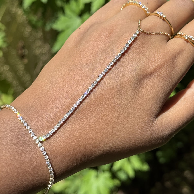 Diamond Ring Chain Bracelet