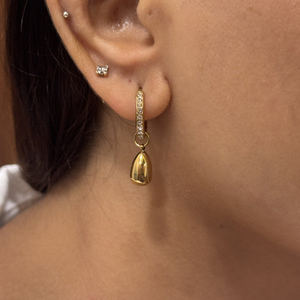 Pear Drop Hoops