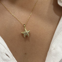 Bat Sea Star Necklace