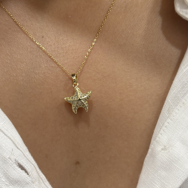 Bat Sea Star Necklace