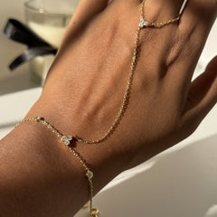 Tall Ring Chain Bracelet