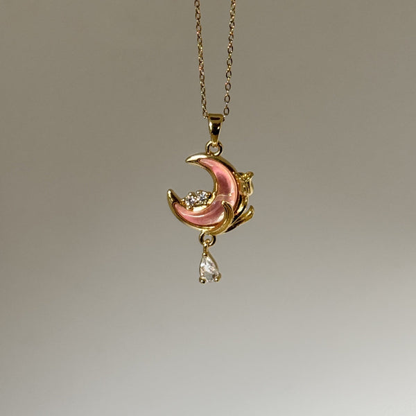 Pink Moon Necklace