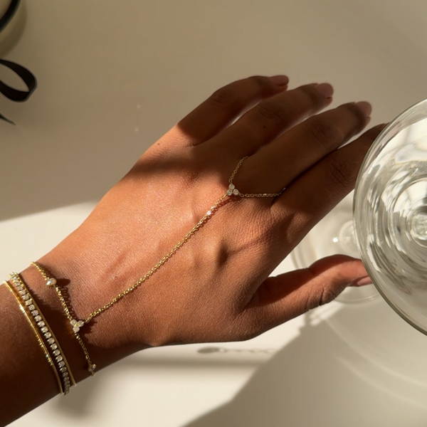Tall Ring Chain Bracelet