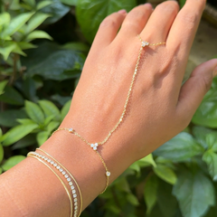 Tall Ring Chain Bracelet