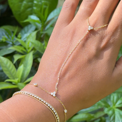 Tall Ring Chain Bracelet