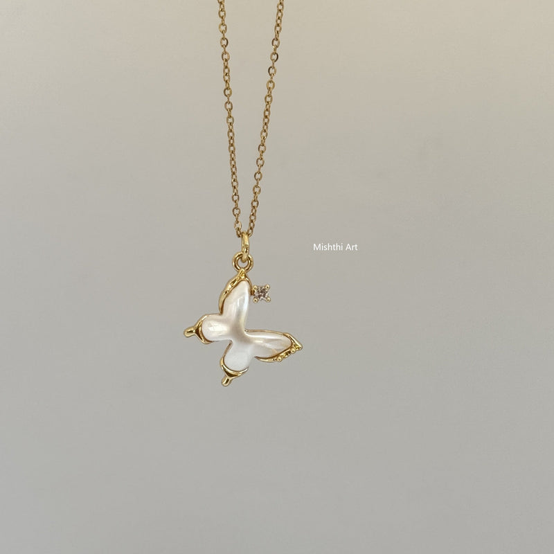 Beach Butterfly Necklace