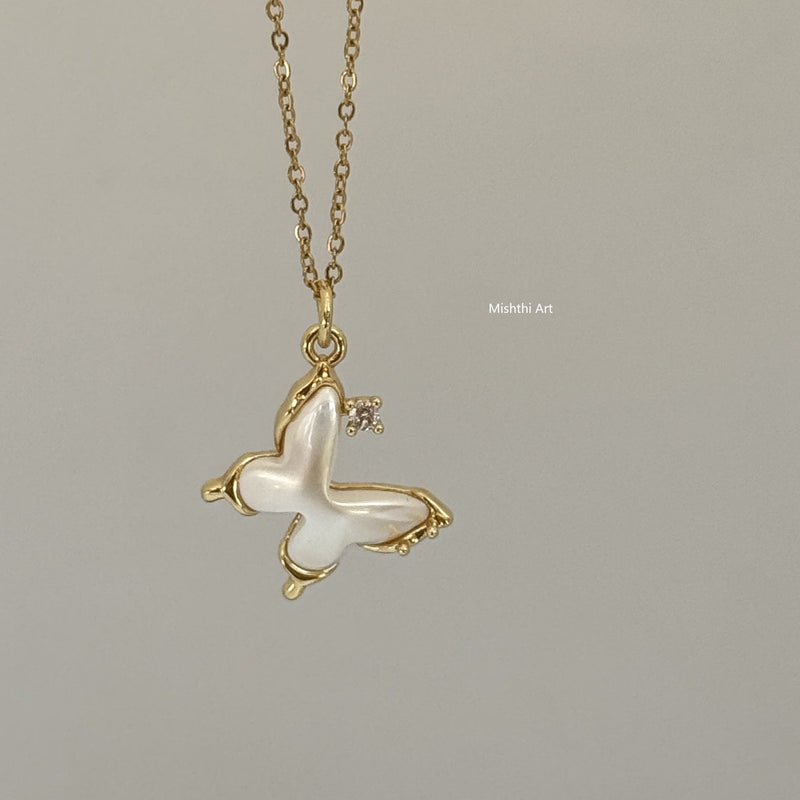 Beach Butterfly Necklace
