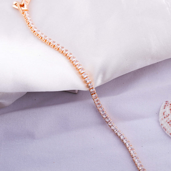 Rosa Tennis Bracelet