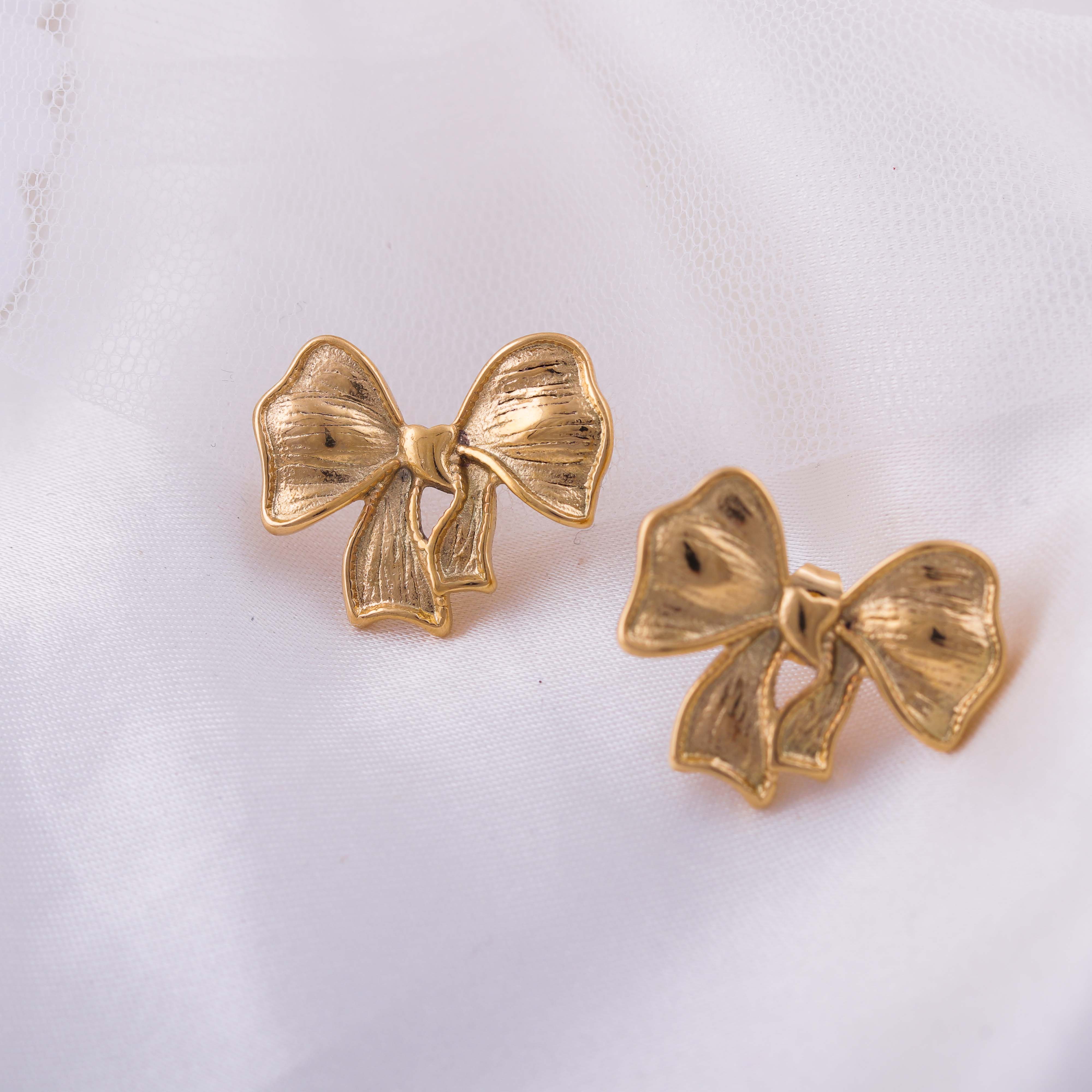 Scarf Bow Earrings