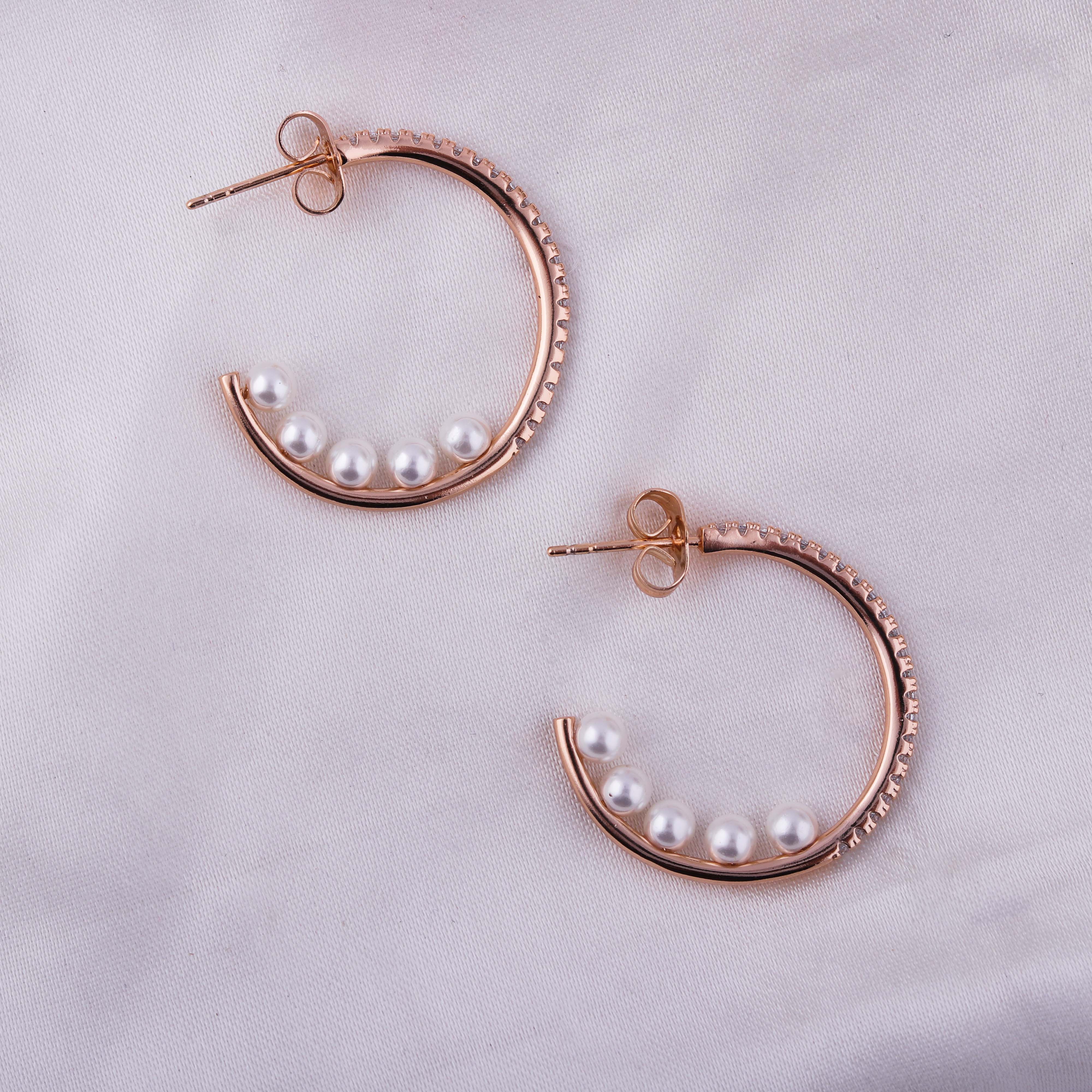 Diva Pearl Hoops