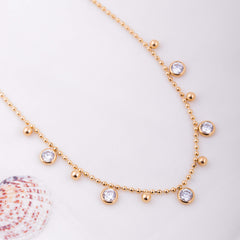 Plum Drop Necklace