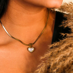 Pearl Heart Chain