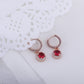 Rosy Drop Hoops