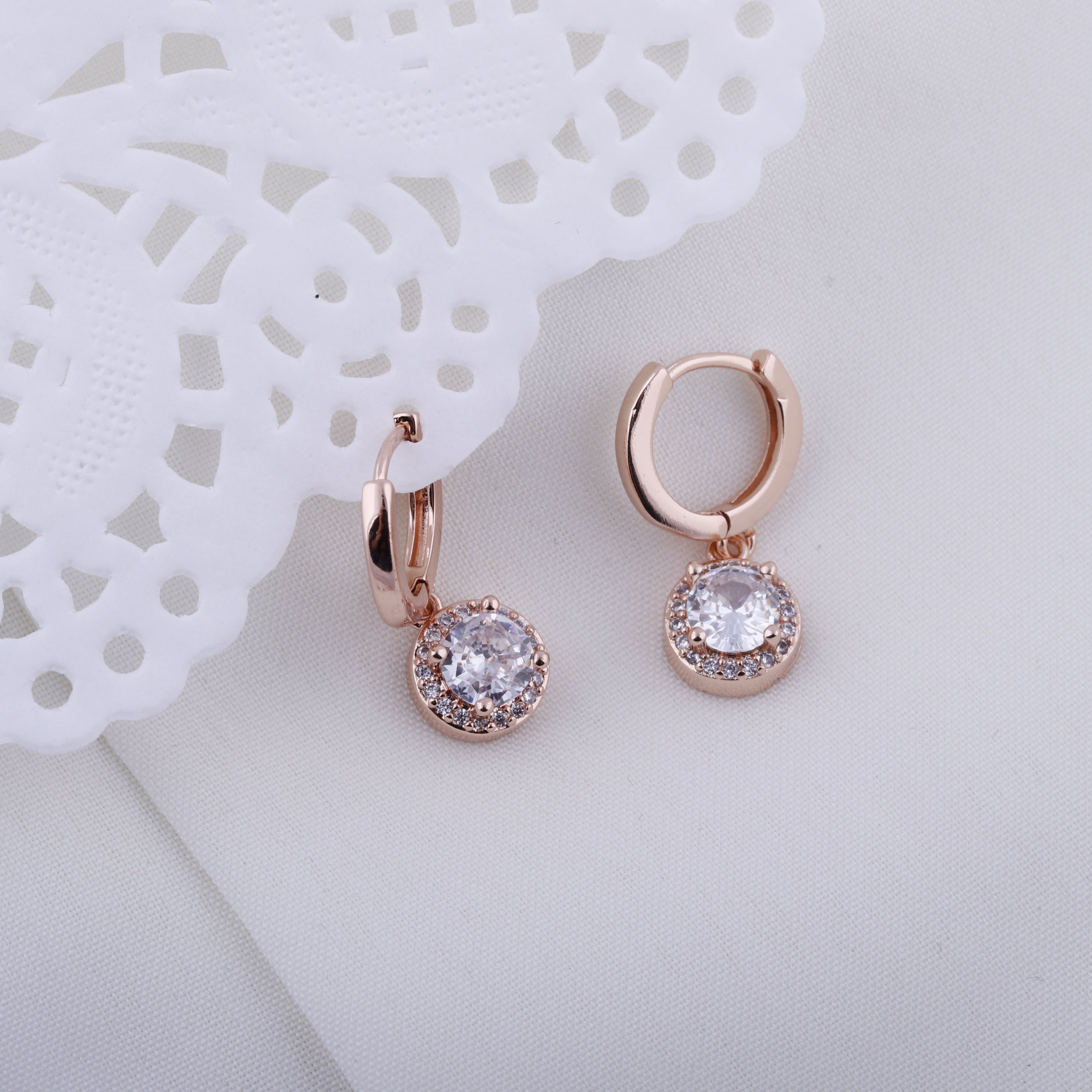 Rosy Drop Hoops