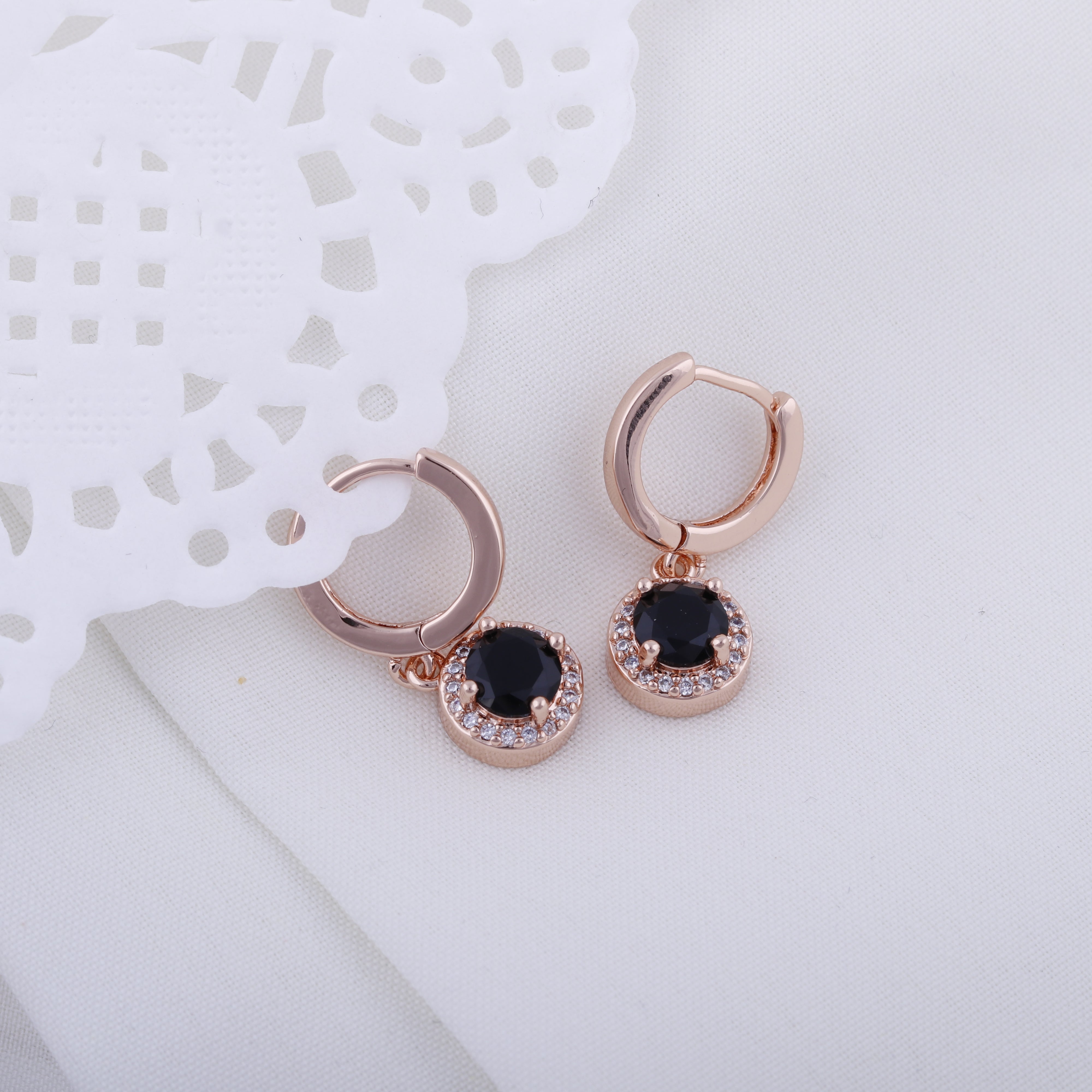 Rosy Drop Hoops