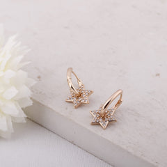 Star Drop Hoops