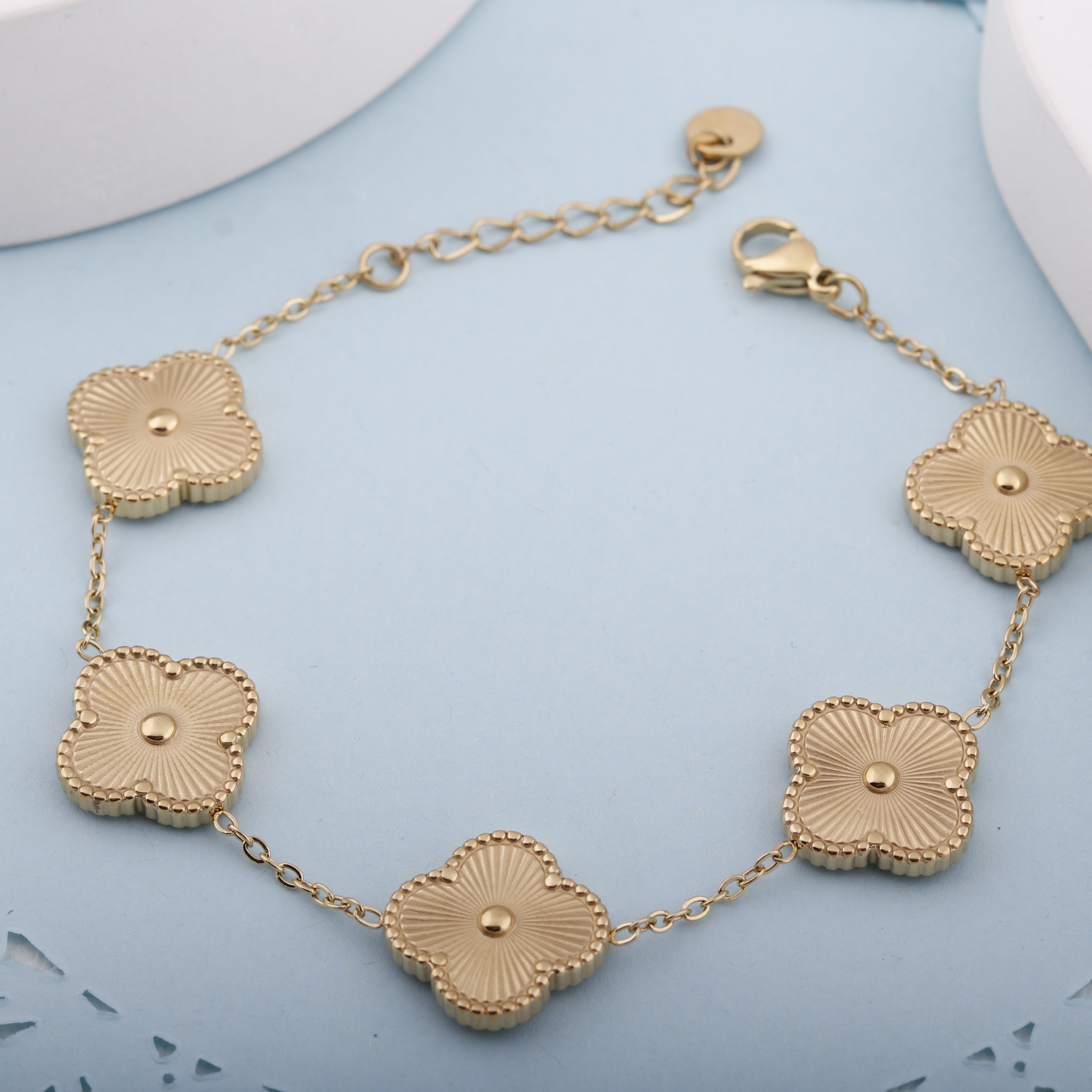 Gold Clover Bracelet