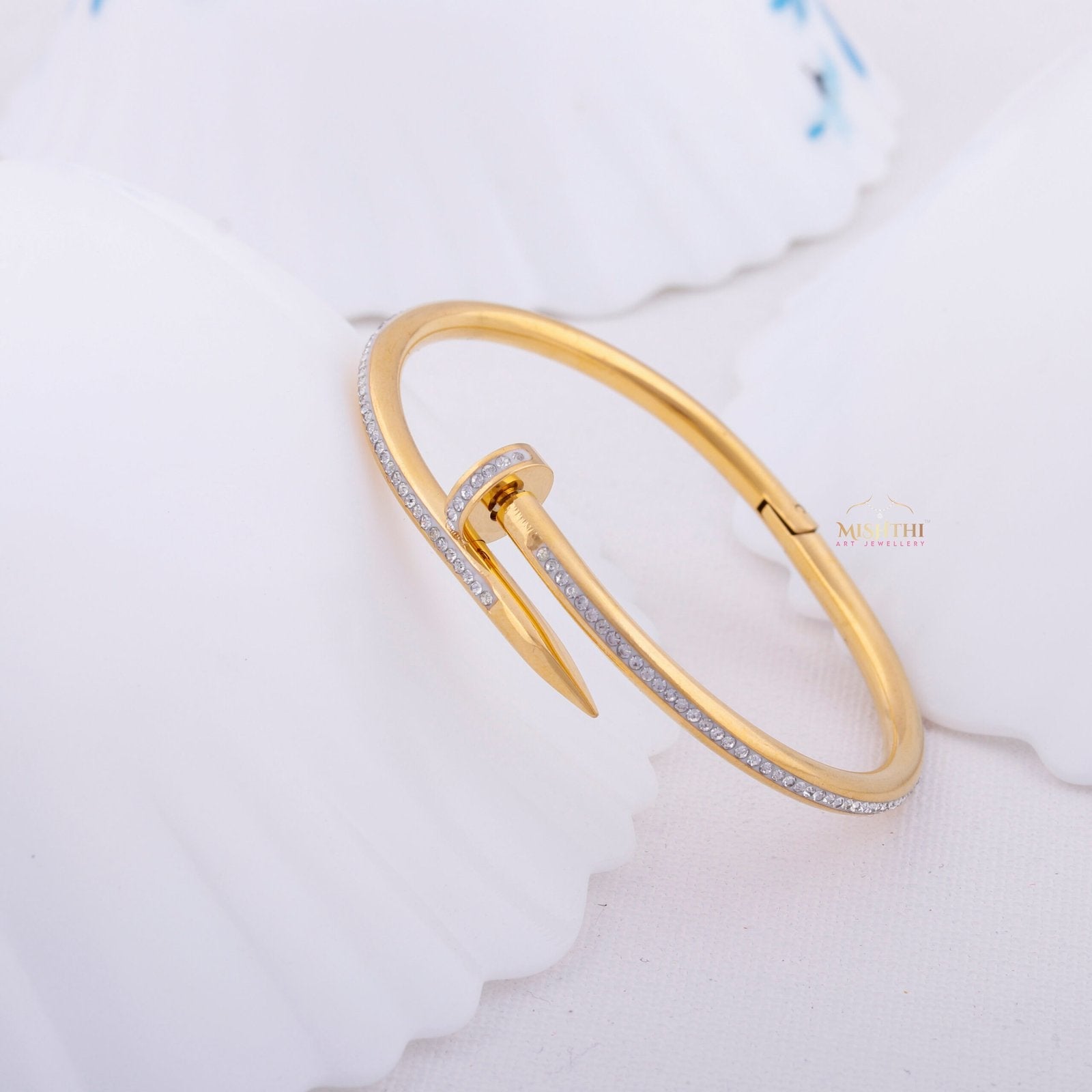 Gold Studs Nail Bracelet