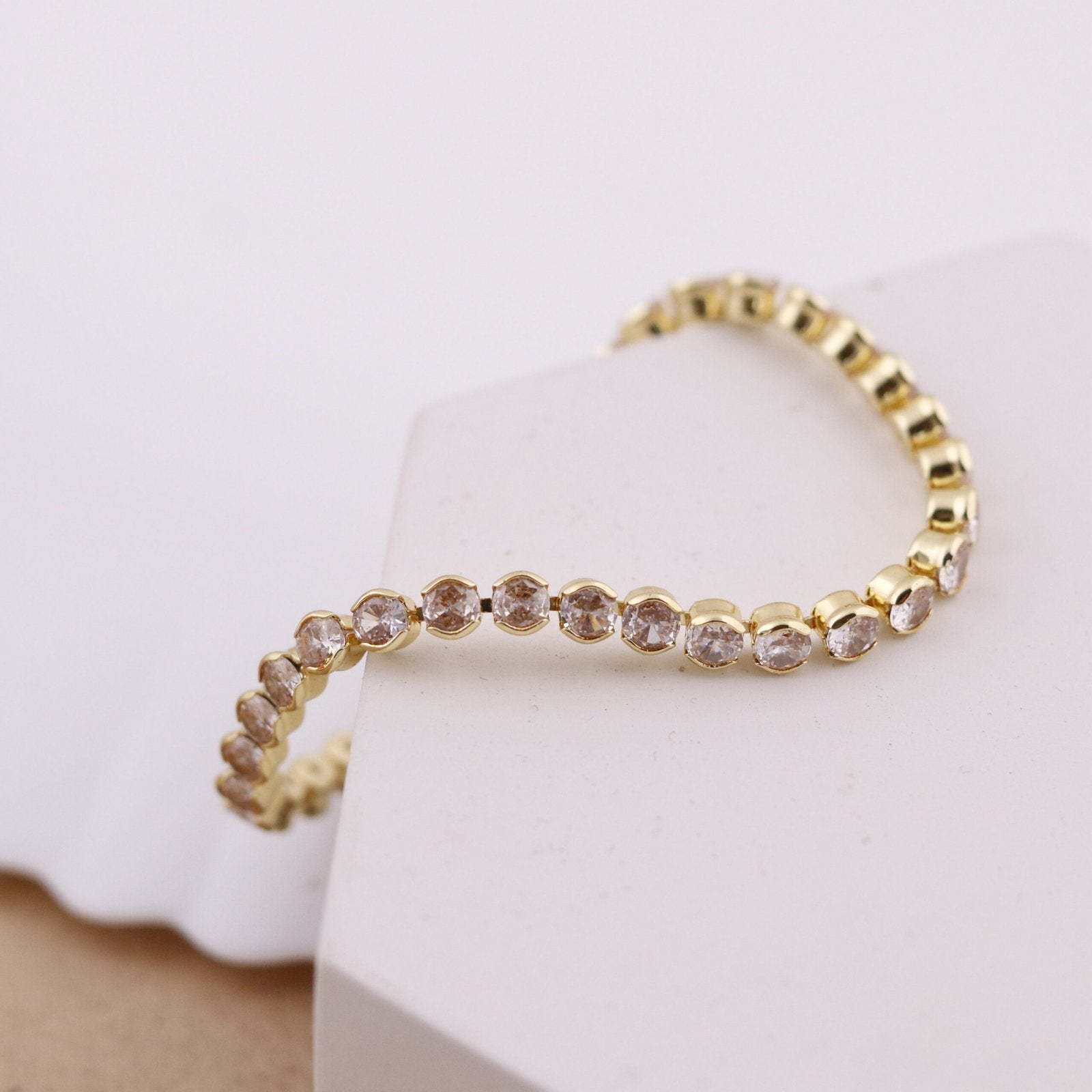 Gold Tennis Bracelet