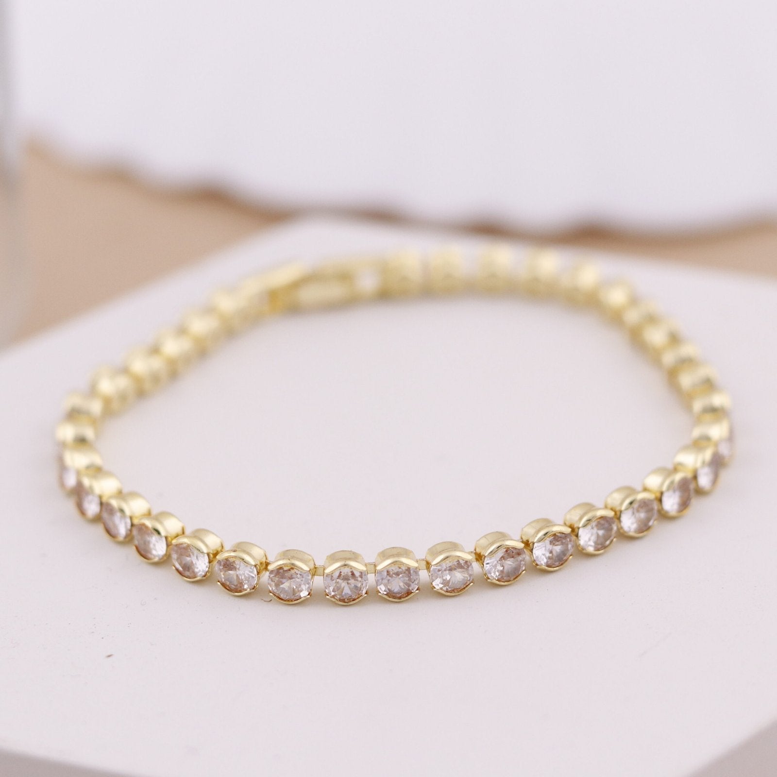 Gold Tennis Bracelet