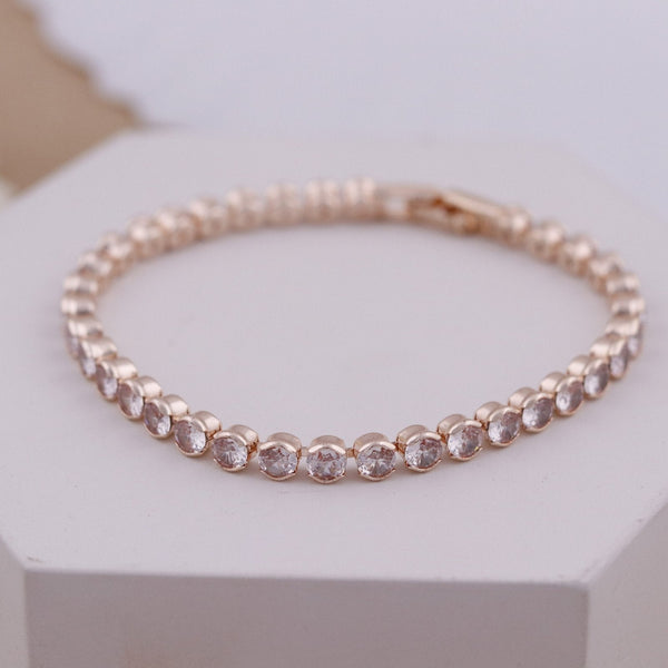 Rose Tennis Bracelet