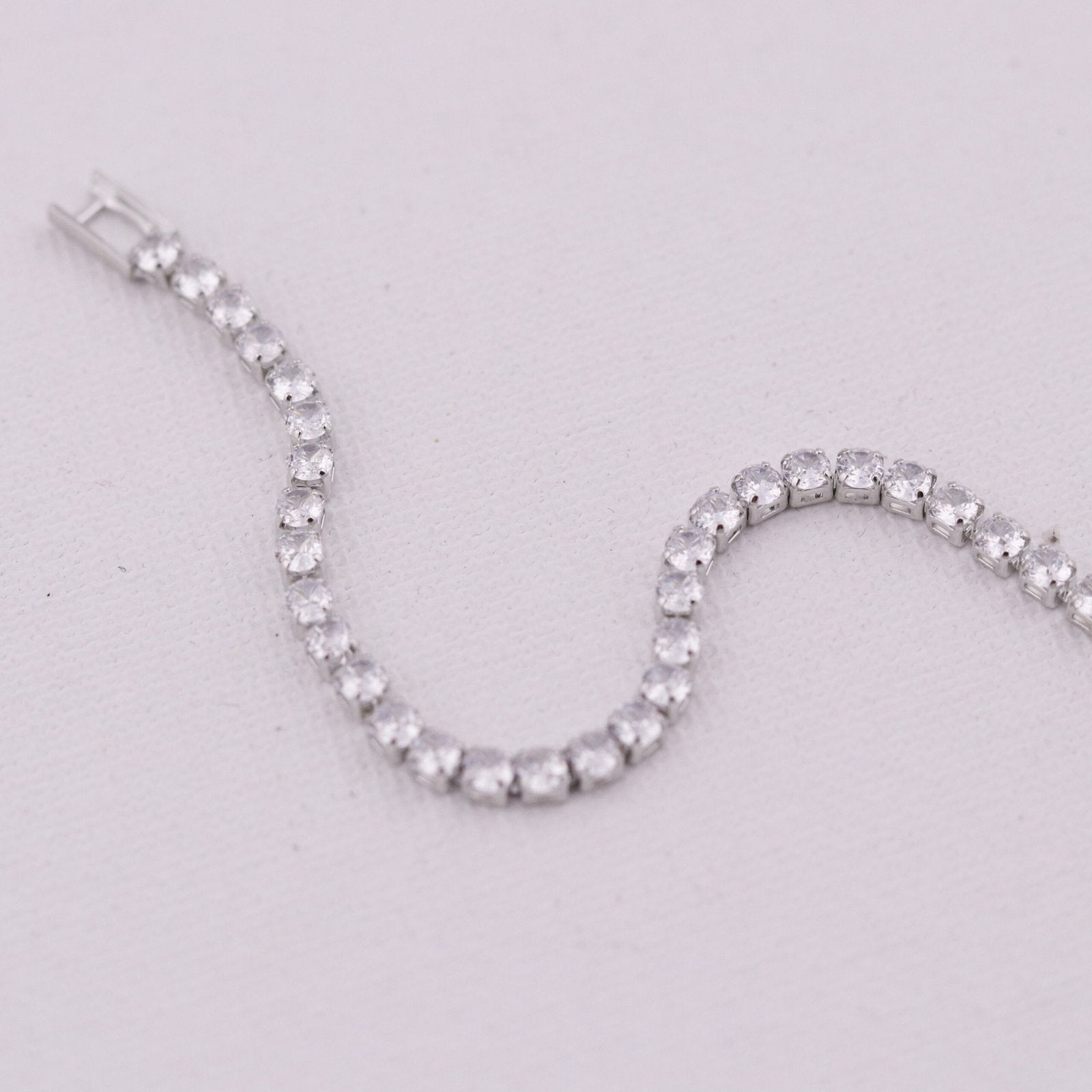 MiniSilver Tennis Bracelet