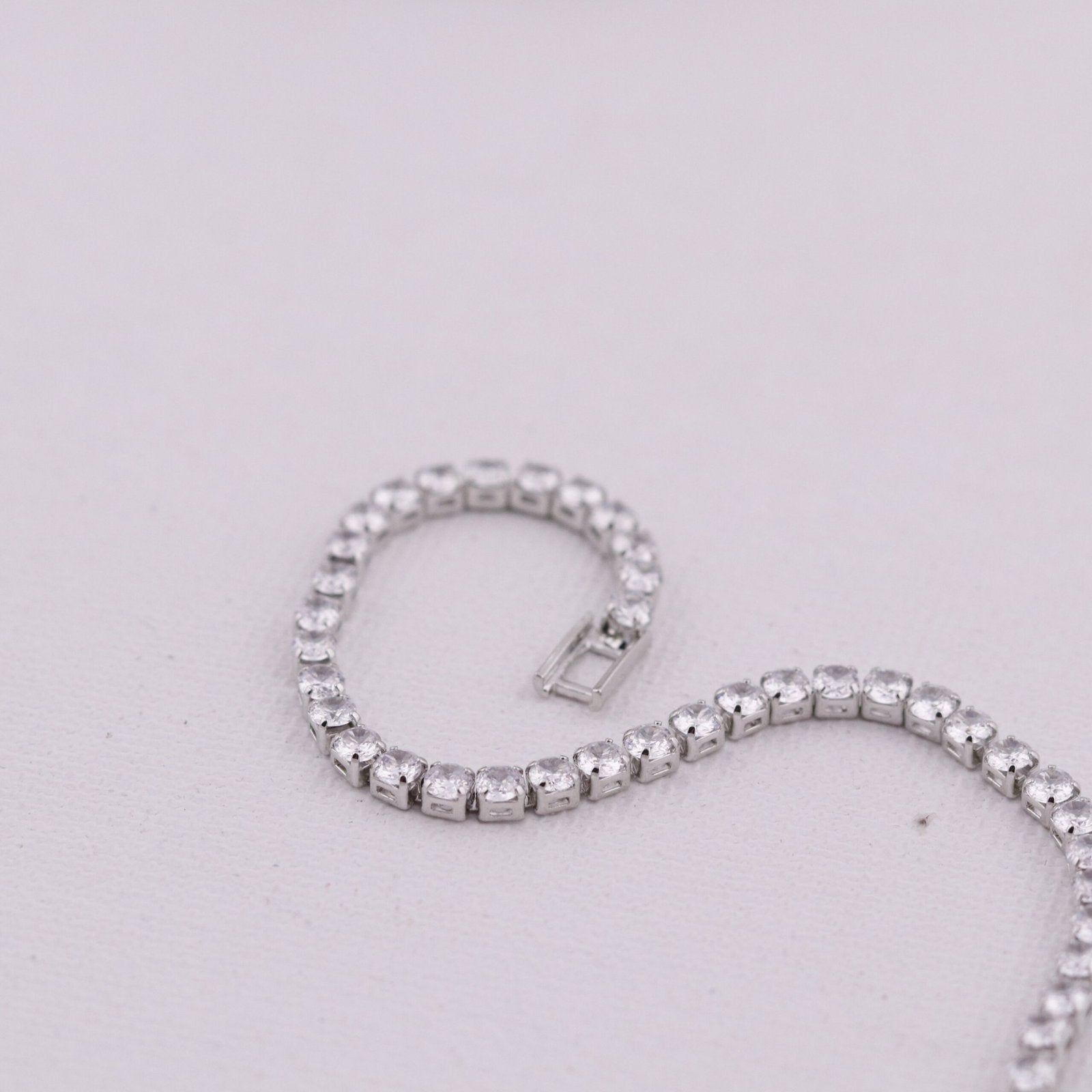 MiniSilver Tennis Bracelet