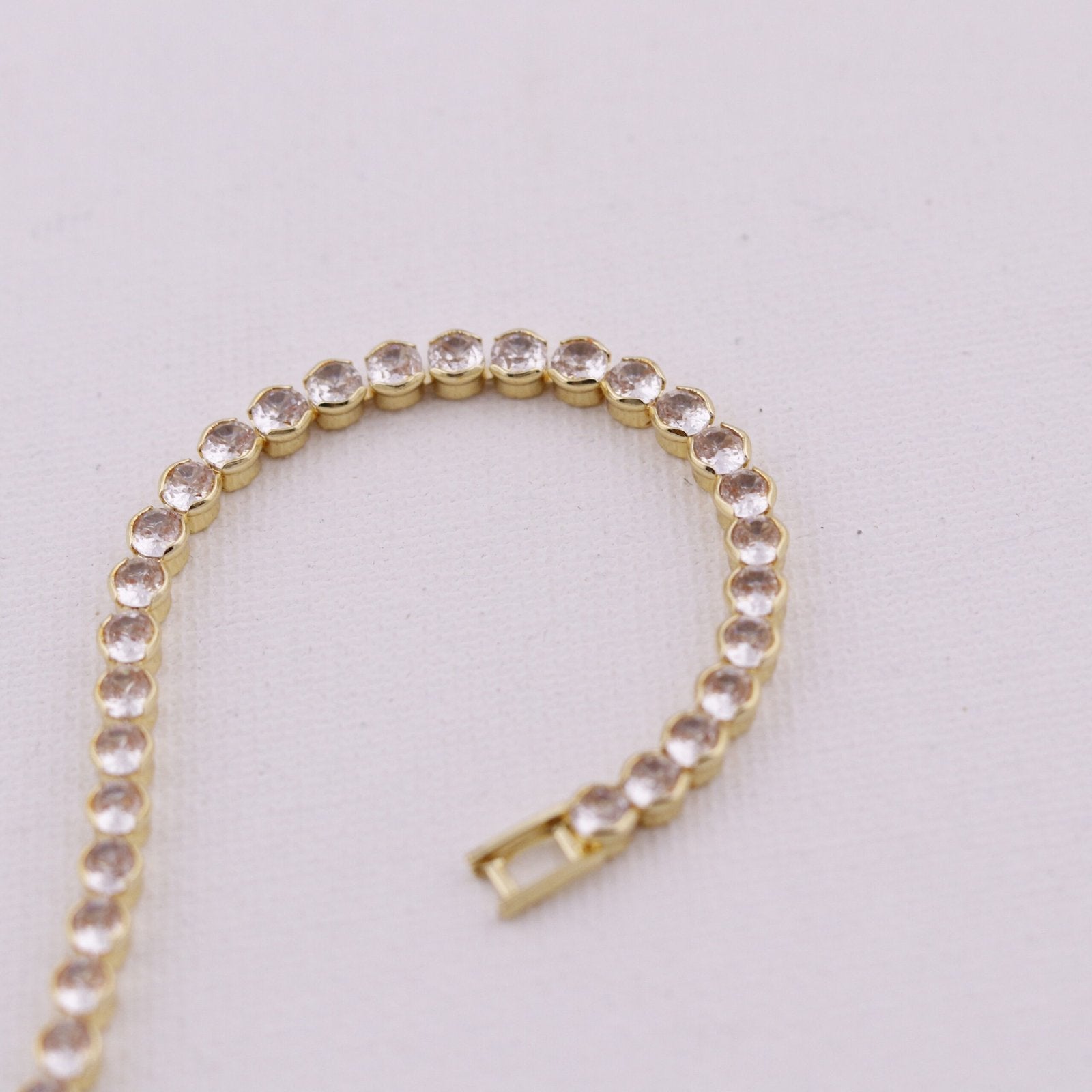 Gold Tennis Bracelet