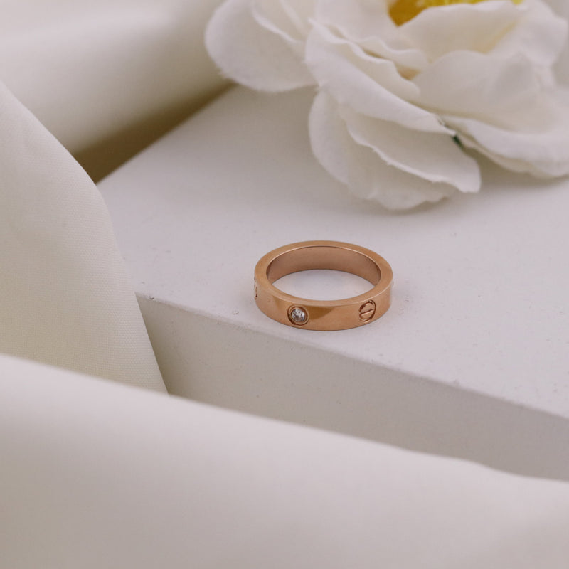 Screw Stone Ring