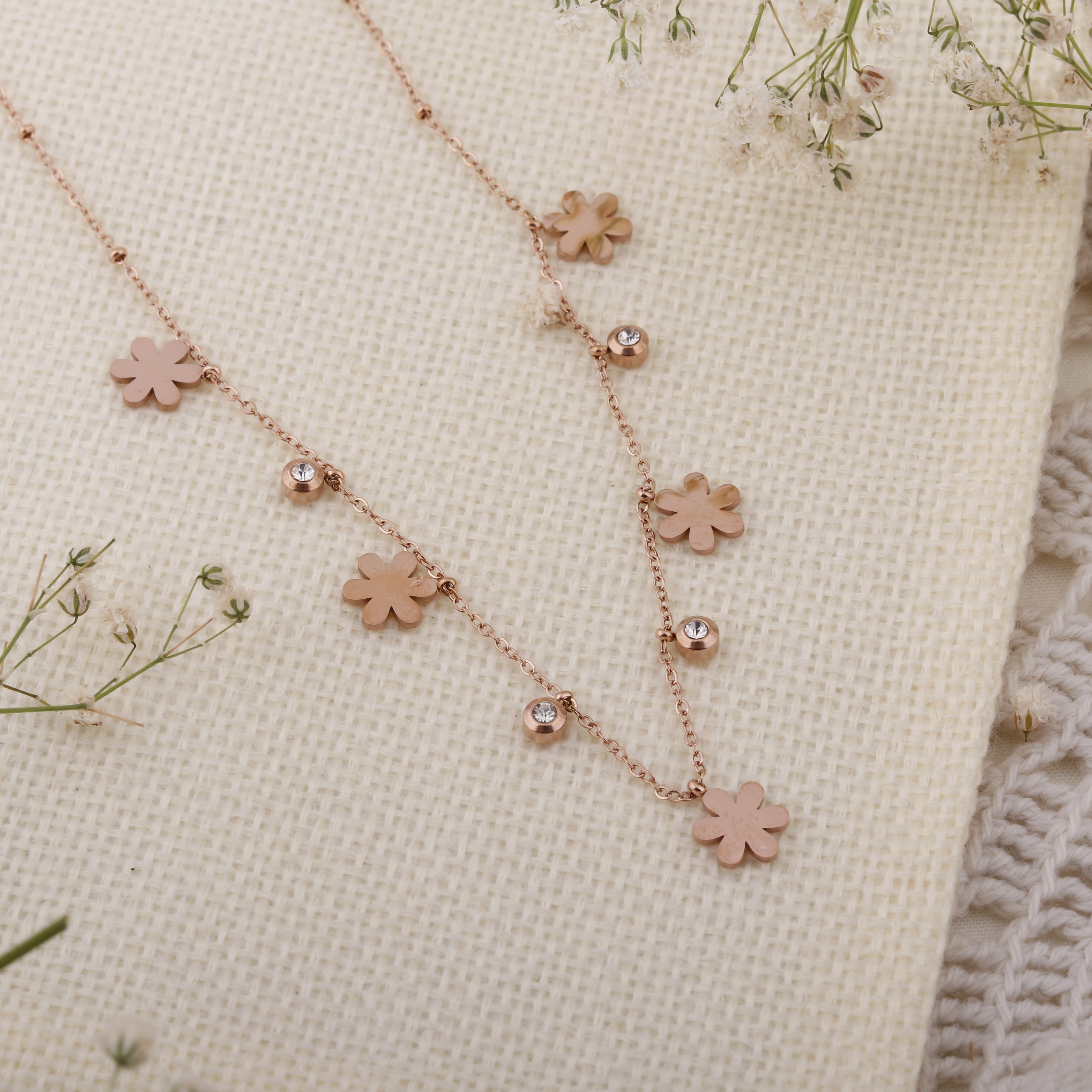 Flower Charms Chain