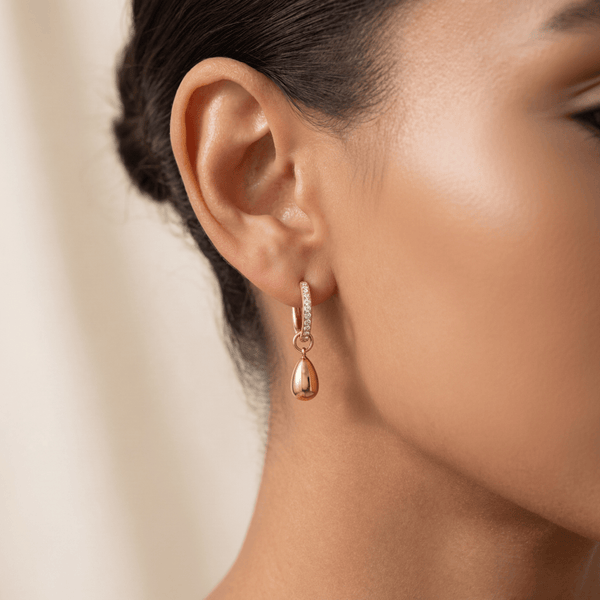 Pear Drop Hoops