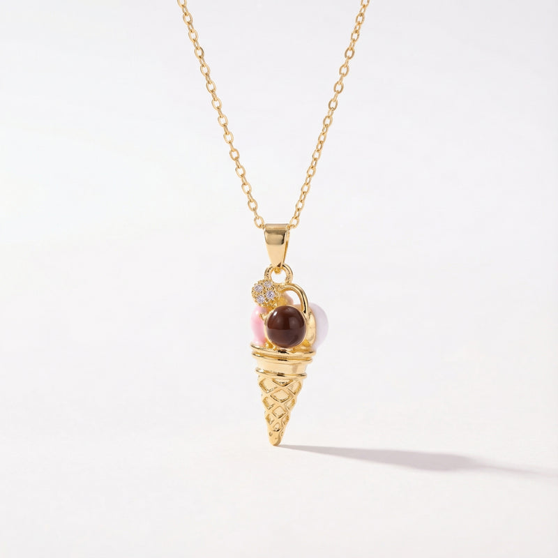 Ice Cream Con Necklace
