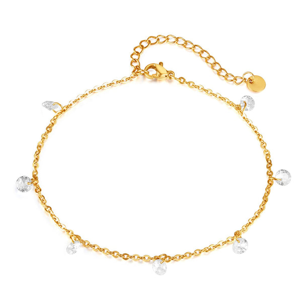 White Charms Anklet